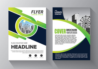 Business abstract vector template. Brochure design, cover modern layout, annual report, poster, flyer in A4 with colorful triangles, geometric shapes for tech, science, market with light background
