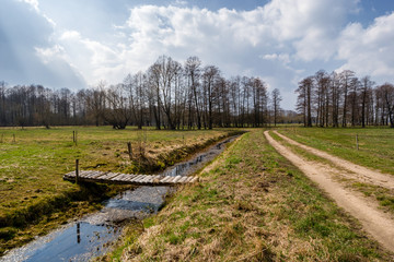 Fototapeta na wymiar Krajobraz wiejski Podlasia, Wiosna na Podlasiu