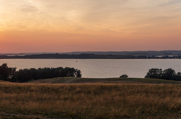 The landscape on island Ruegen, Germany