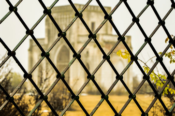 The finish line. A fence