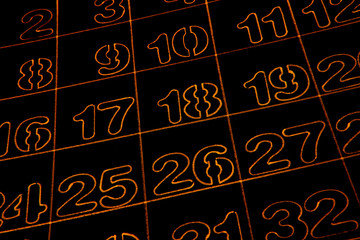 Background of numbers. from zero to nine. Mathematical equations and formulas .1, 2, 3, 4, 5, 6, 7, 8, 9, 10, logo design 