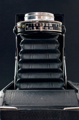 Vintage bellows photographic camera