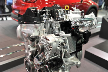 Fototapeta na wymiar engine car close-up