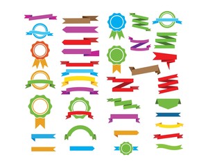 banner,ribbon for representing label tags vector design