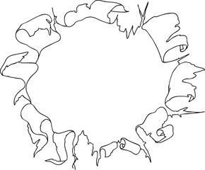 Vintage paper with empty space for messages