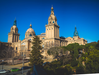 Fototapeta na wymiar National Art Museum in Barcelona, Spain,2019