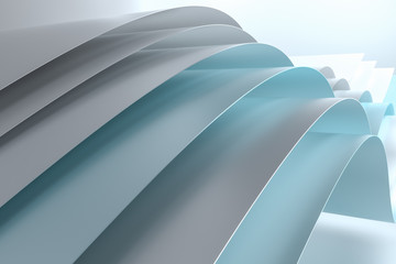 3d rendering, curve surface and texture background