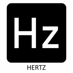 Hertz symbol illustration