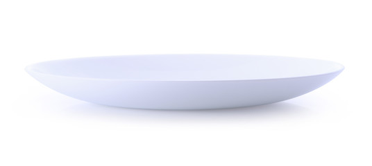 empty plate isolated on white background