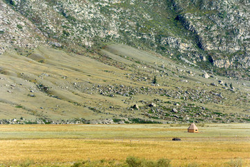 Traditional dwelling of the peoples of Altai