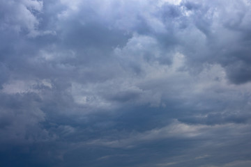 Dark storm clouds before rain. Sky frowned.