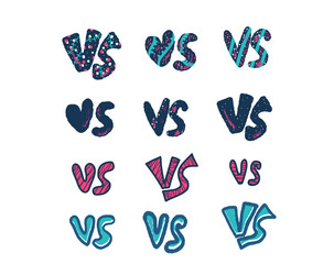 Versus screen vector illustration. Vs card.