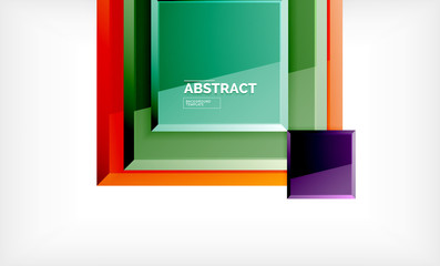 Square geometrical background