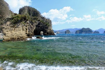 西伊豆　浮島海岸と燈明ヶ崎