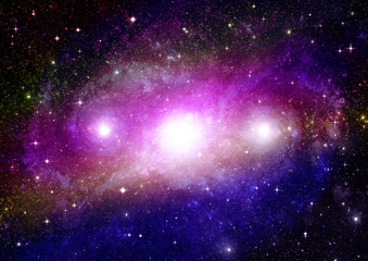 Fototapeta premium galaxy in a free space