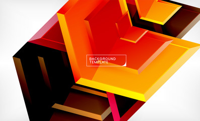 Arrow geometrical abstract background, directional wallpaper concept