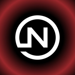 Circular Letter N ON DN Vector Logo Design