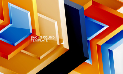 Arrow geometrical abstract background, directional wallpaper concept