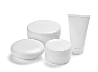  white cream container jar beauty moisturizer tube soap