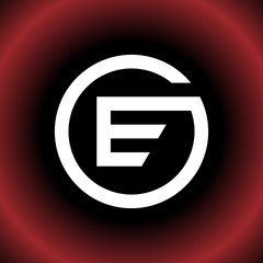 Circular Letter E EG GE CEG Vector Logo Design - obrazy, fototapety, plakaty