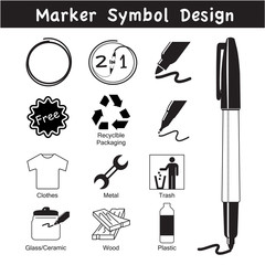 Marker icon - Vector