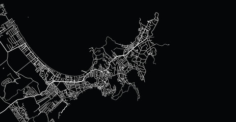 Urban vector city map of Buzios, Brazil