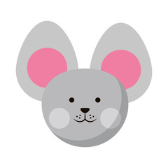 Mouse cute animal head