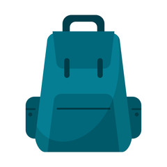 Fototapeta premium Backpack travel luggage symbol