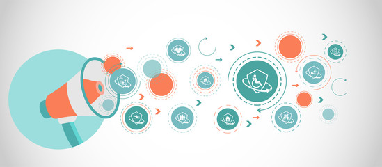 disability insurance icon. From Insurance set