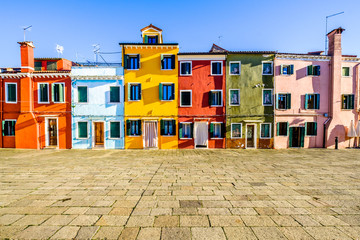 burano - famous old town - italy
