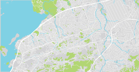 Urban vector city map of Sao Goncalo, Brazil