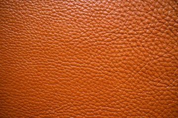 Fotobehang Brown leather skin cow texture background © themorningglory