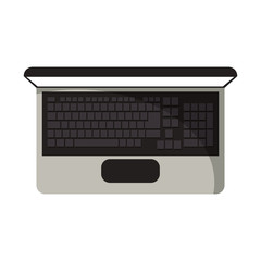 Laptop computer technology topview