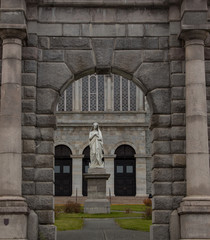 Fototapeta na wymiar Religious statue St. John's Newfoundland