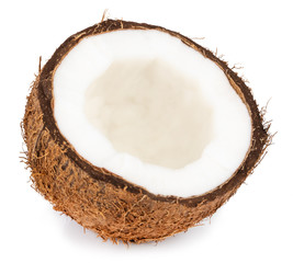 coconuts isolated on the white background  with clipping path