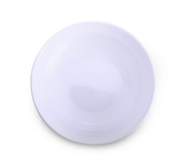 empty plate isolate on white background