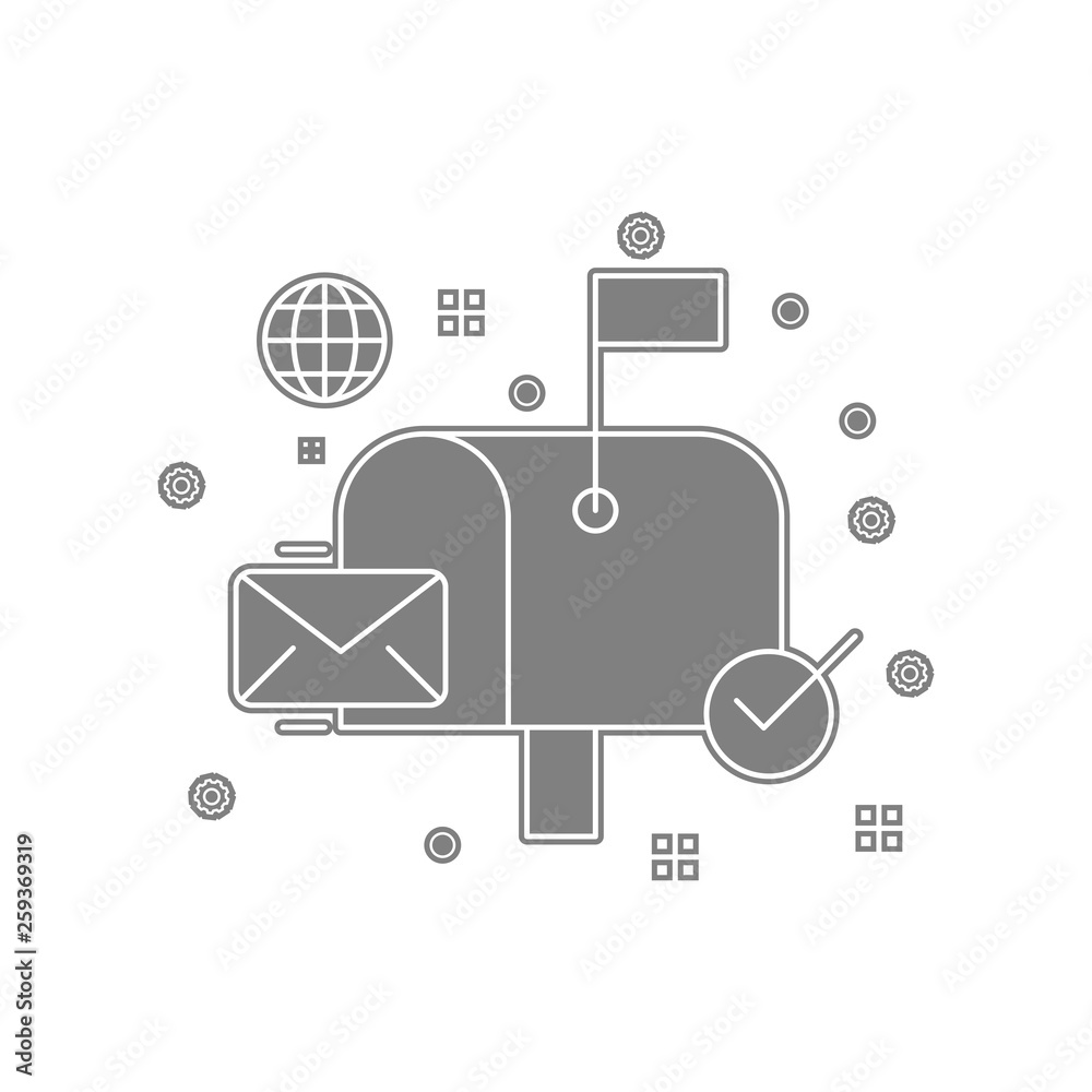 Poster envelope, inbox, letter, post icon. element of popicon for mobile concept and web apps icon. glyph, 