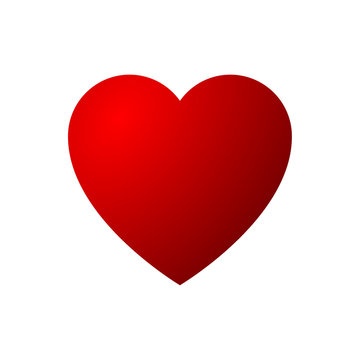 red to red heart icon