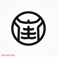Weight loss icon vector sign symbol for design