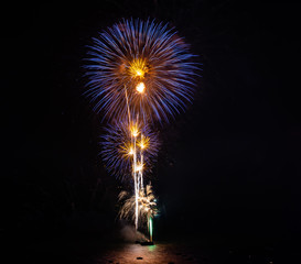 Fireworks in celebrations pattaya Thailand
