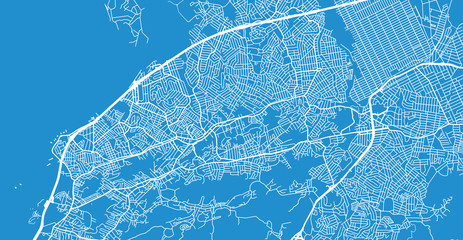Urban vector city map of Sao Goncalo, Brazil