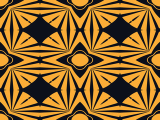 Fototapeta premium Art Deco seamless pattern. Retro vintage ornamental geometrical pattern, ornate texture. Element for design