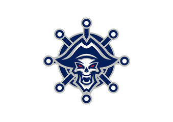 "Dead Pirate" mascot logo. EPS 10	