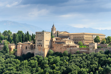 Fototapeta na wymiar Alhambra, Granada, Spain, Andalusia, UNESCO