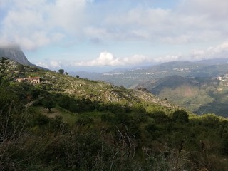 view of the mountains