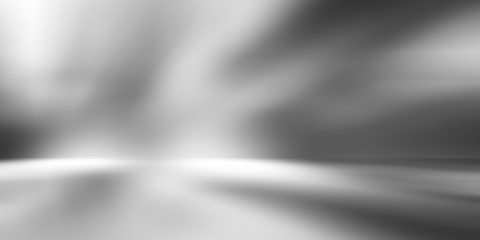 perspective floor backdrop black room studio with gray gradient spotlight backdrop background for display your product or artwork 