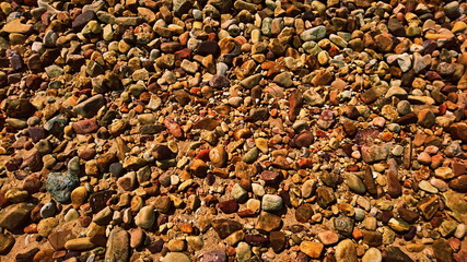 small rocks on a beachside