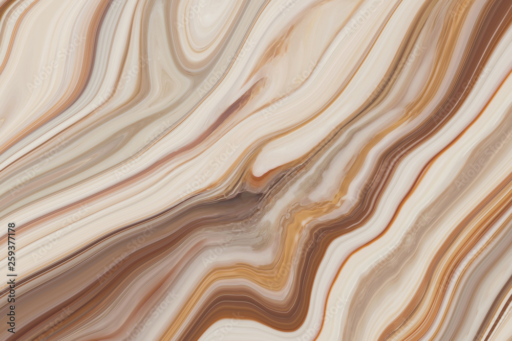 Sticker marble ink colorful. brown marble pattern texture abstract background. can be used for background or