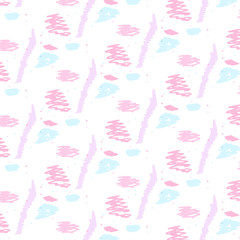 Square pink bright background. Hand repeating pattern. Universal. Vector