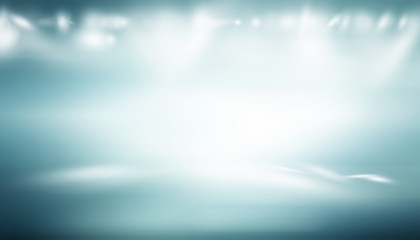 perspective floor backdrop blue room studio with light blue gradient spotlight backdrop background for display your product or artwork 